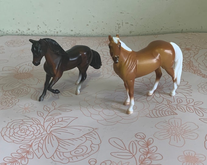 Breyer Small Horses, Miniature Breyer Horses, 4 Breyer Horse Lot, Diorama Miniatures Lot