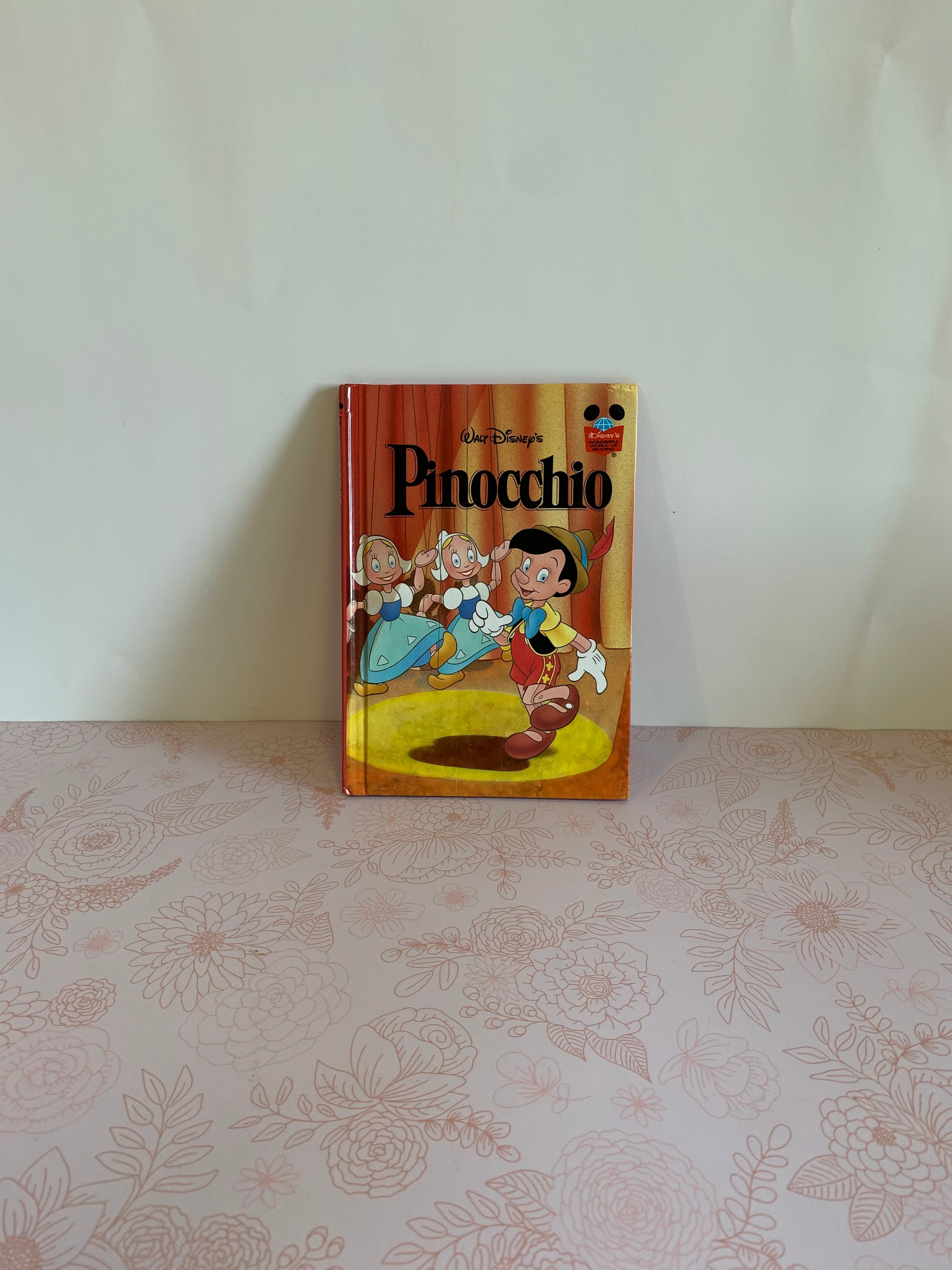 Vintage Disney Storybook, Vintage Disney Pinocchio Book, Walt
