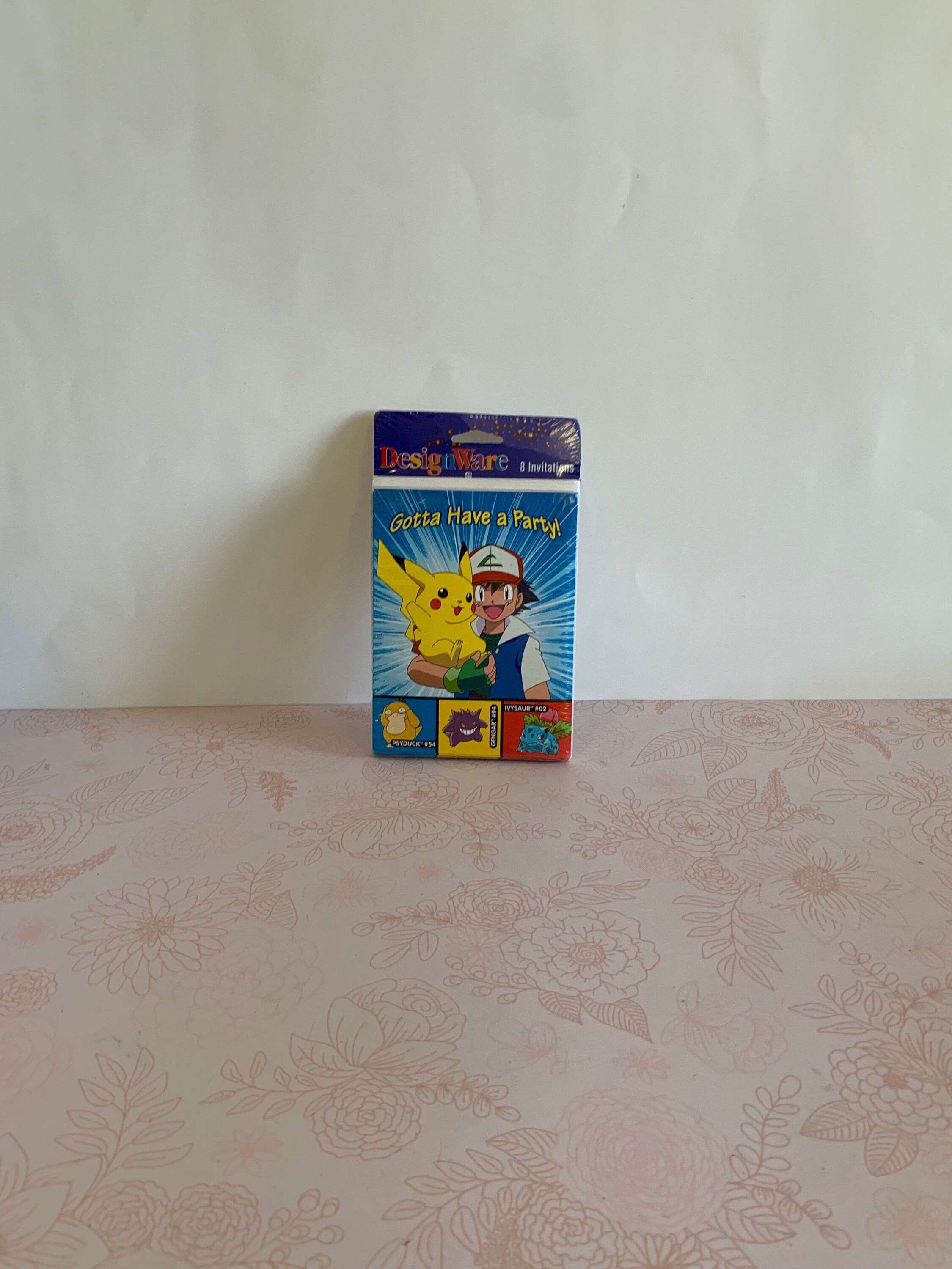Vintage 90s Nintendo Party supplies Vintage Pokemon Invitations Pickachu Designware Party Supplies Designware Pokemon Party