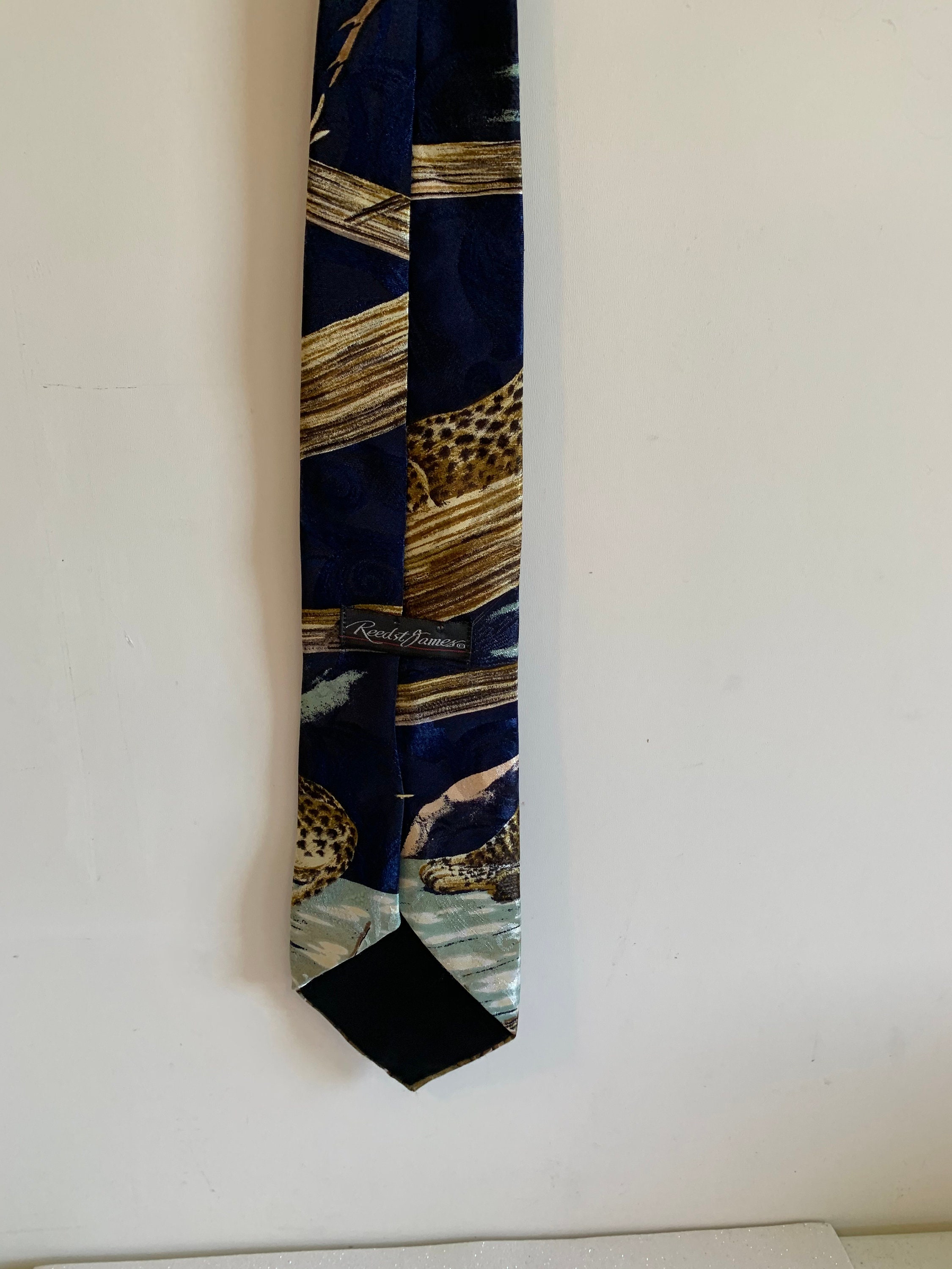 Vintage Reed St James Leopard Necktie - Men's Cheetah Print Tie - Etsy