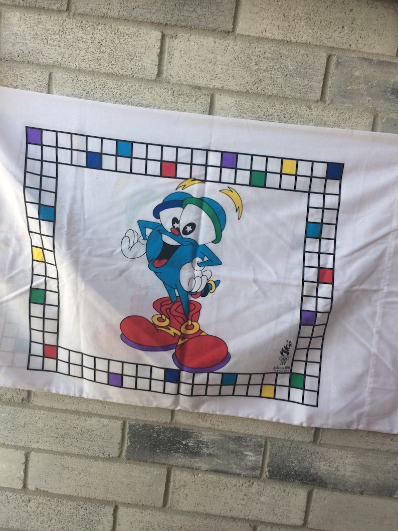 1996 Olympics mascot Izzy Pillow Case Olympics pillow Case Vintage 1996 Izzy Pillow Case Olympics Mascot Izzy