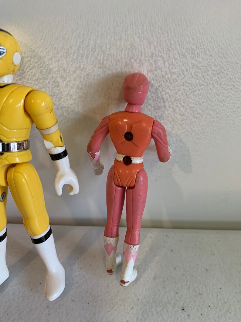 Vintage Power Rangers Toy Figures Mighty Morphin Power Etsy