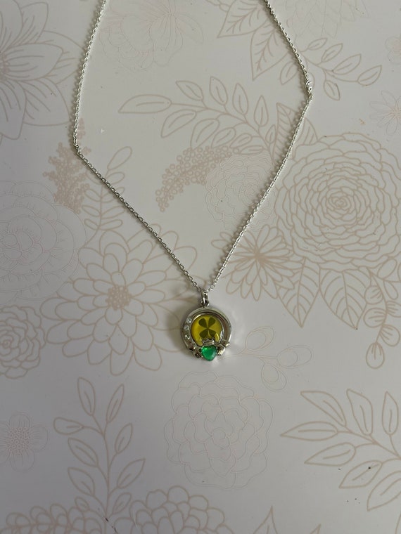 Vintage Four Leaf Clover Necklace, Clover Necklace