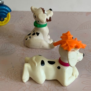 Vintage Disney Dalmation puppies Toy Figures, 101 Dalmation toys, Dalmation dog toy Figures image 4