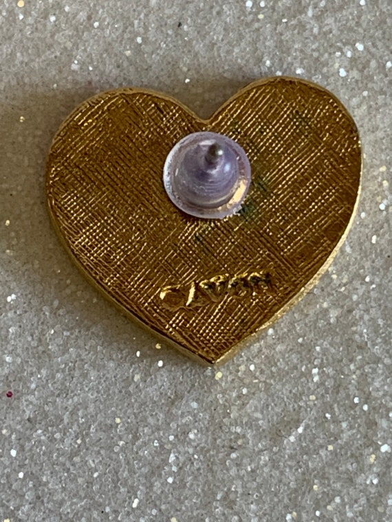Avon store heart earrings