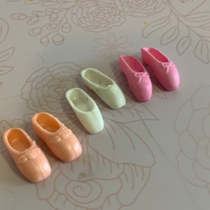 Vintage Barbie Shoes, Vintage Barbie Fashion shoes, 12&quot; doll shoes, Barbie Ballet Shoes, Barbie Doll Shoes