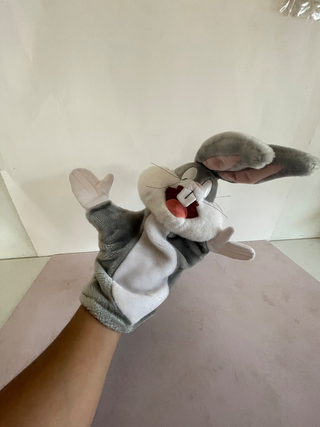 1994 Looney Tunes Bugs Bunny Hand Puppet, Bugs Bunny Hand Puppet