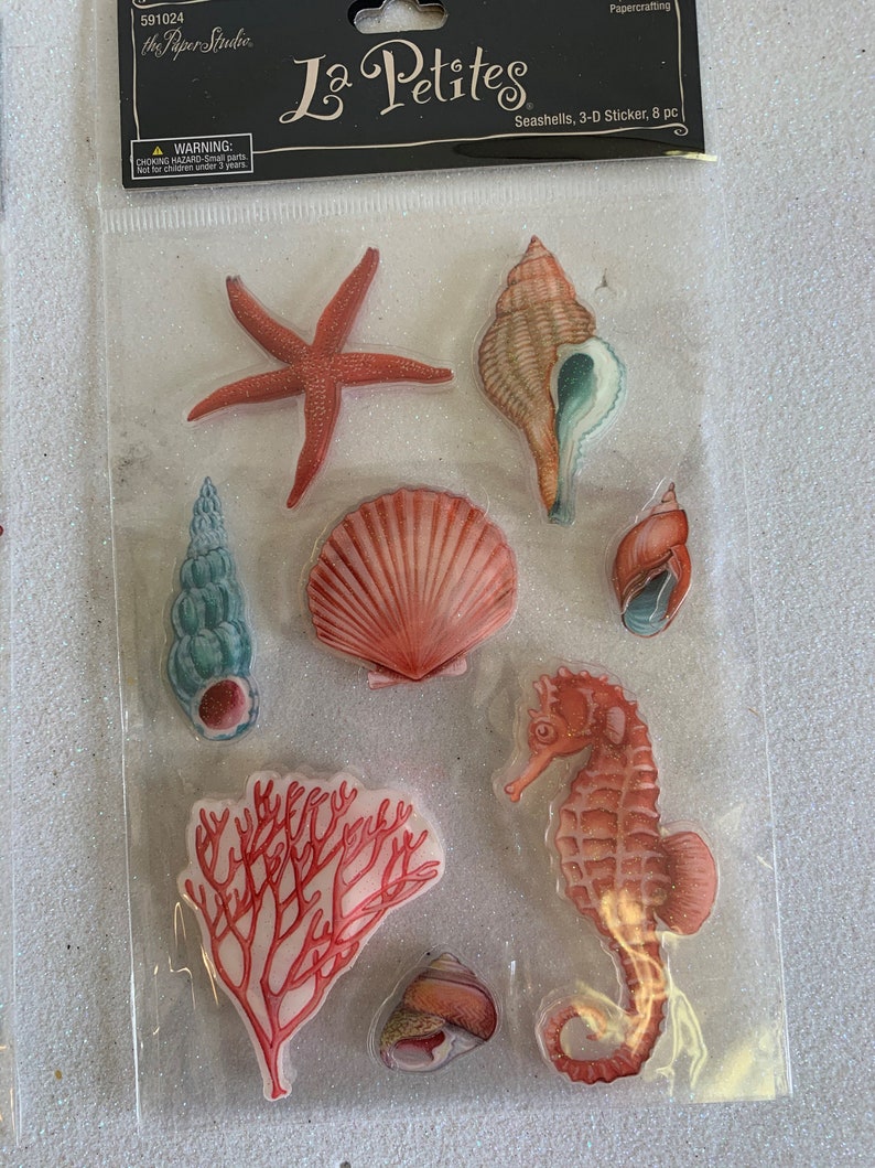 Ocean Life Stickers Beach Stickers Scrapbooking Stickers Ocean Themed Stickers Marine stickers Aquatic Theme stickers Stickers