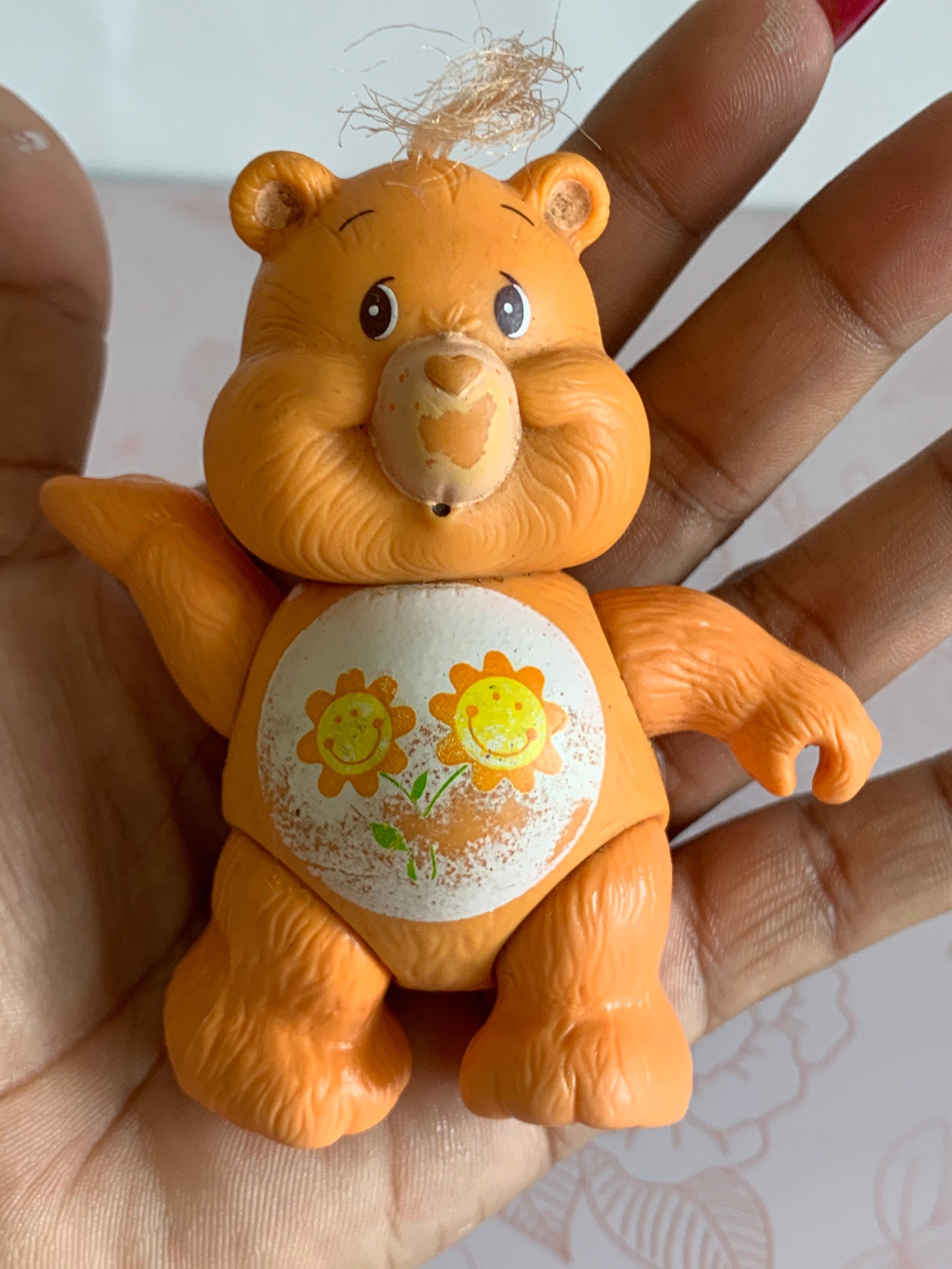 Poseable Carebear Poseable Care Bear Orange Care Bear Etsy