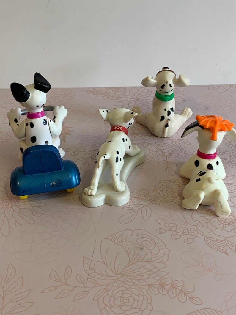 Vintage Disney Dalmation puppies Toy Figures, 101 Dalmation toys, Dalmation dog toy Figures image 6