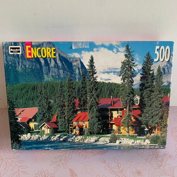 Canada Banff National Park Jigsaw Puzzle, RoseArt Encore Puzzle, Vintage Roseart Encore Puzzle, Encore Puzzle, Roseart Puzzle
