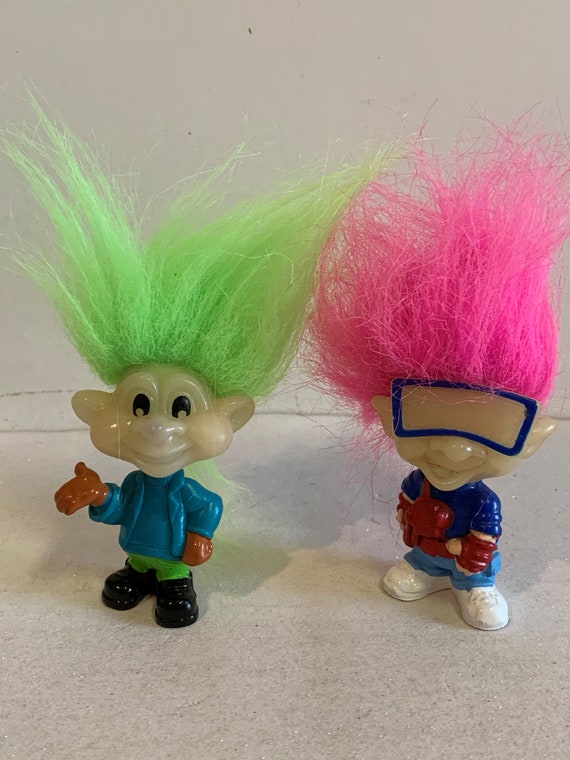 Vintage Burger King Trolls, Glow in the Dark Burger King
