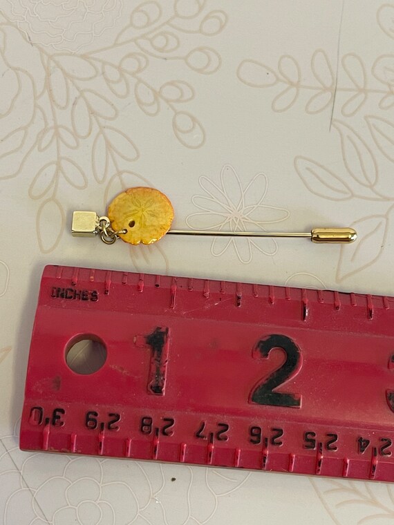 Vintage Stick Pin, Gold tone Stick Pin,  stick Pi… - image 3