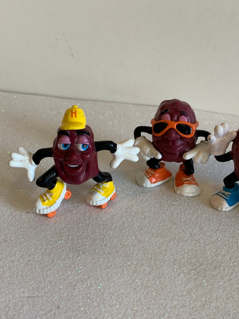 Vintage California Raisins Toy Figures Lot california Raisins Etsy