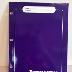Vintage 90sTrapper Portfolio, Meade Folder Portfolio, Purple Trapper Keeper Folder, Vintage Meade Productions pocket Folder