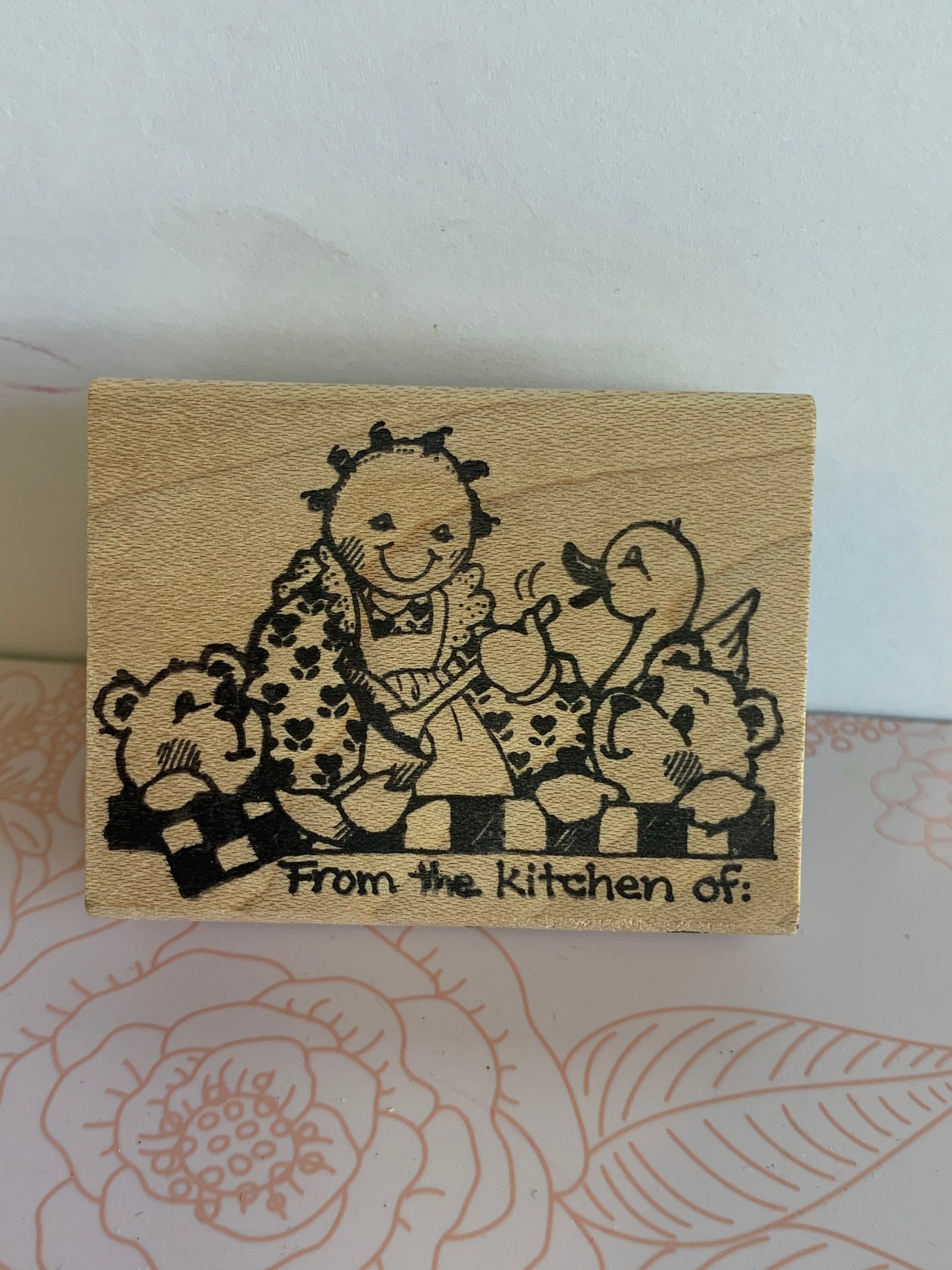 From the Kitchen of Stamp Kitchen Stamp Note Stamp Rubber Etsy UK