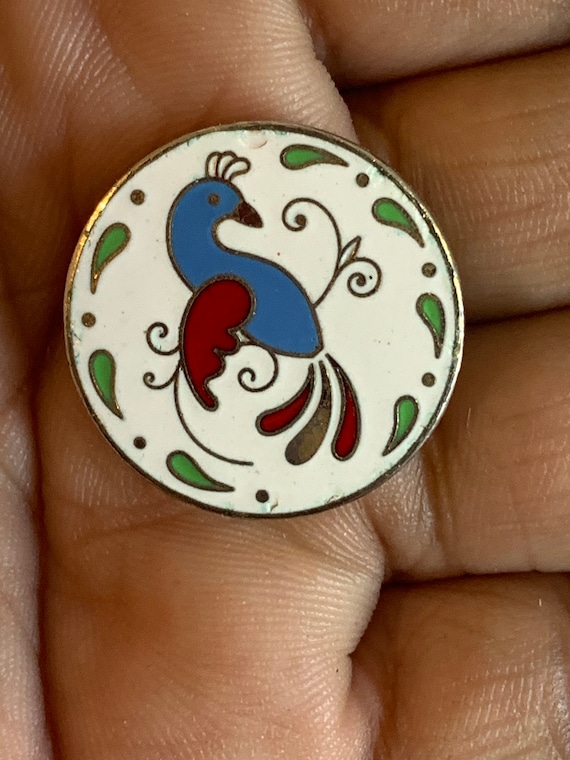 Vintage Cloisonné Enamel Pin, Cloisonne Pin, Colorad… Gem