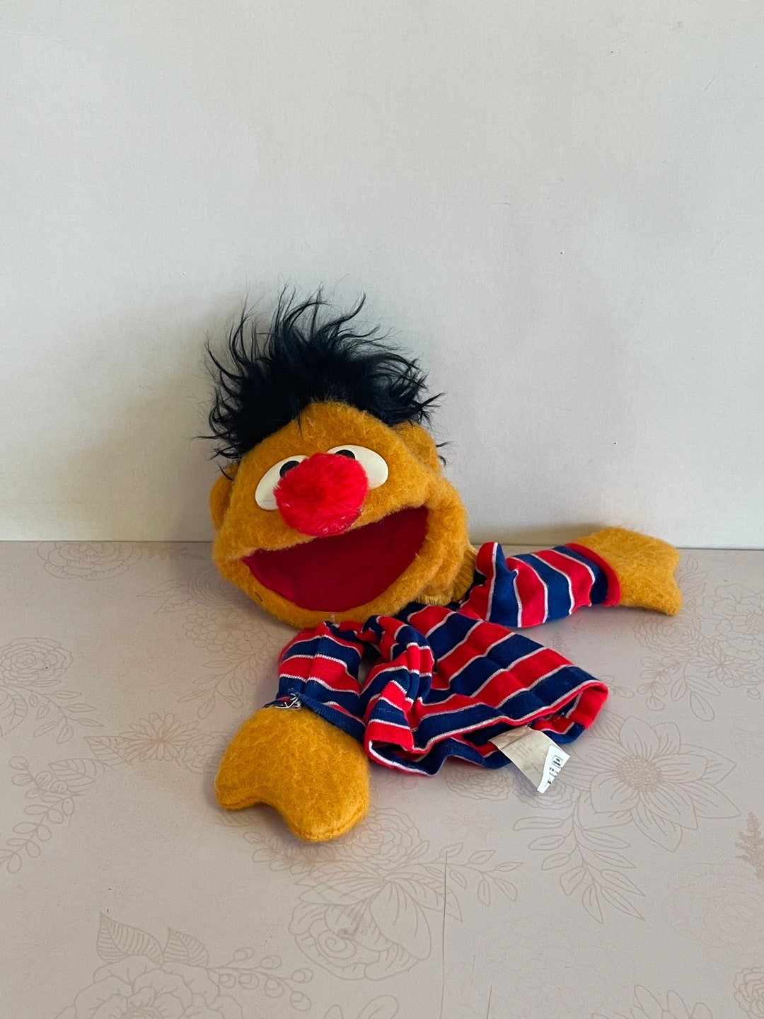 Vintage Sesame Street Ernie Hand Puppet, Sesame Street Puppet, Ernie