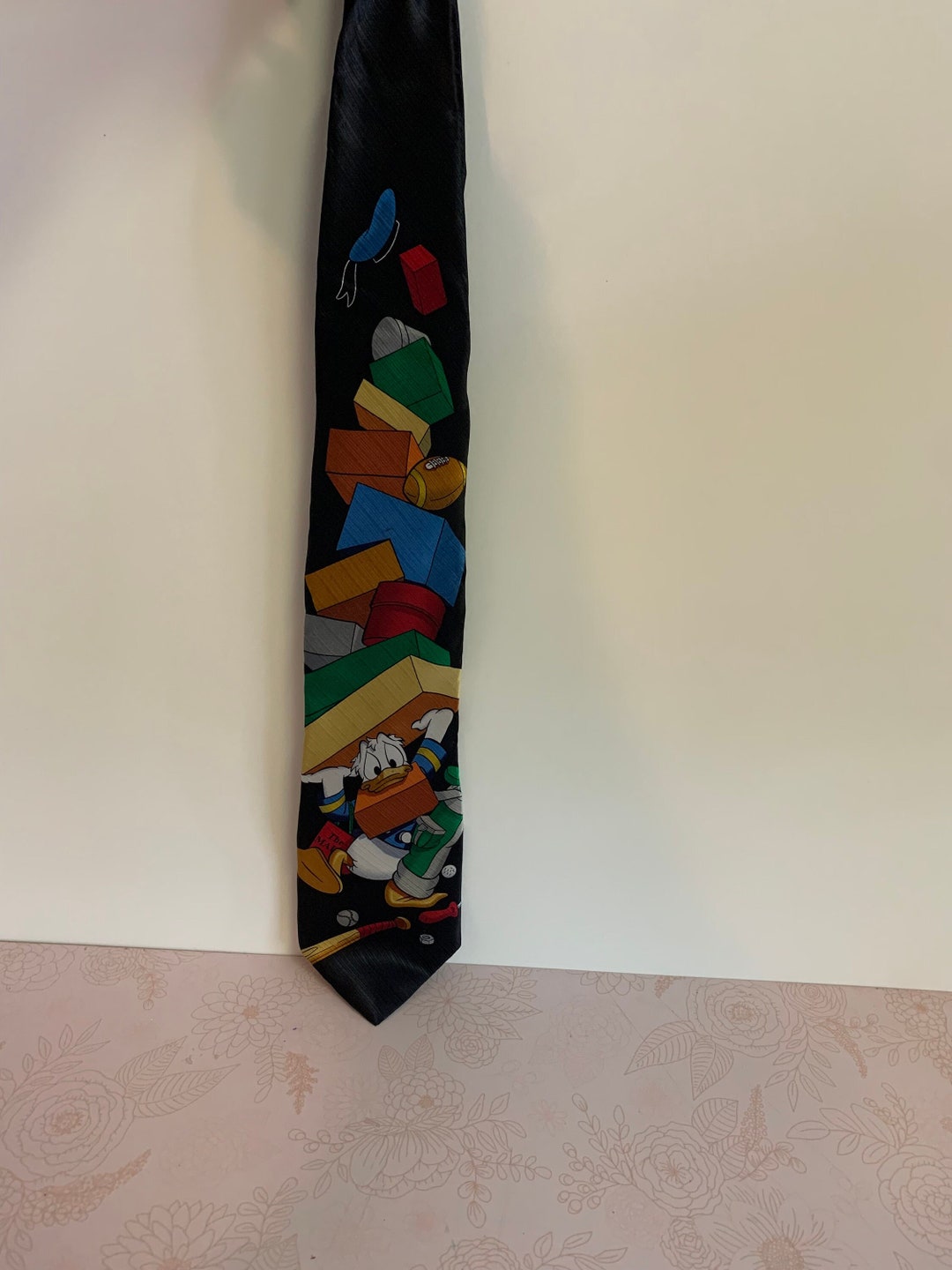 Vintage Donald Duck Neck Tie, Vintage Disney Neck Tie, Mickey Unlimited Neck Tie, Disney Tie ...