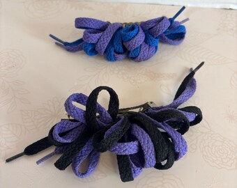 Vintage 80s Shoelace Hair Barrette: Neon Hair Clip - Etsy