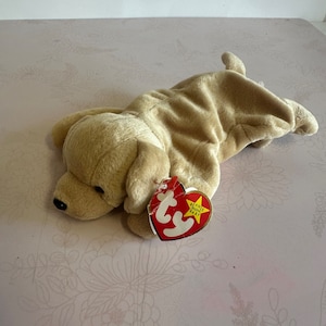 Vintage TY Beanie Baby, TY beanie baby puppy, Ty Beanie Baby dog Ty fetch, Ty Beanie Baby, TY Beanie Babies, 90s Beanie Babies doll