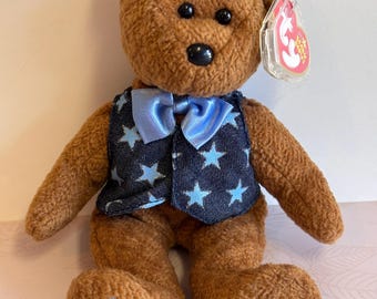 Retired TY Beanie Baby Teddy Bear: All Star Dad