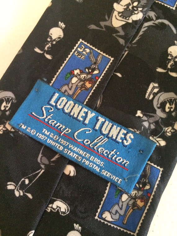 Looney Tunes Stamp Collection Tie, Looney Tunes N… - image 4