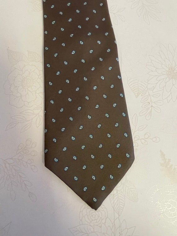 Vintage Stafford Neck tie, Men's Neck tie, brown … - image 2