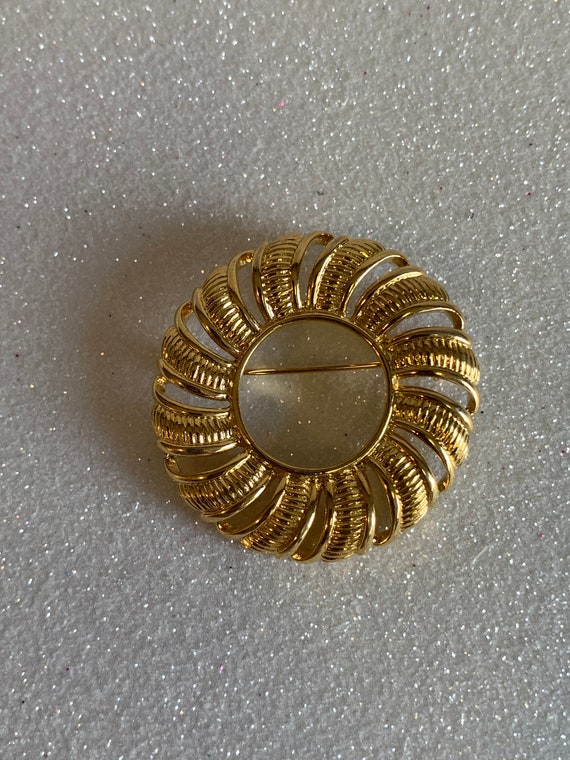 Vintage Napier Circle Brooch, Napier Brooch, Napie