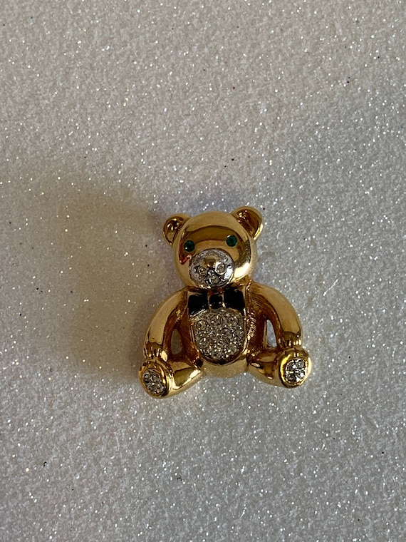 LOUIS VUITTON Monogram Teddy Bear & Turtle Pins Brooches Set Unused!!