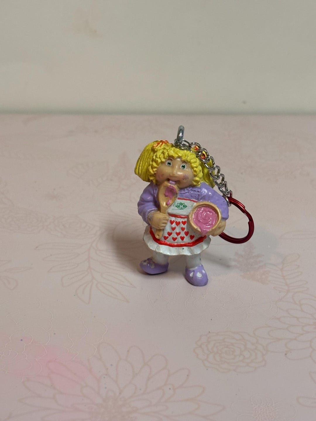 Cabbage Key Chain Vintage Cabbage Patch Kids PVC Keychain, Hand Made Key Chain, Vintage ...