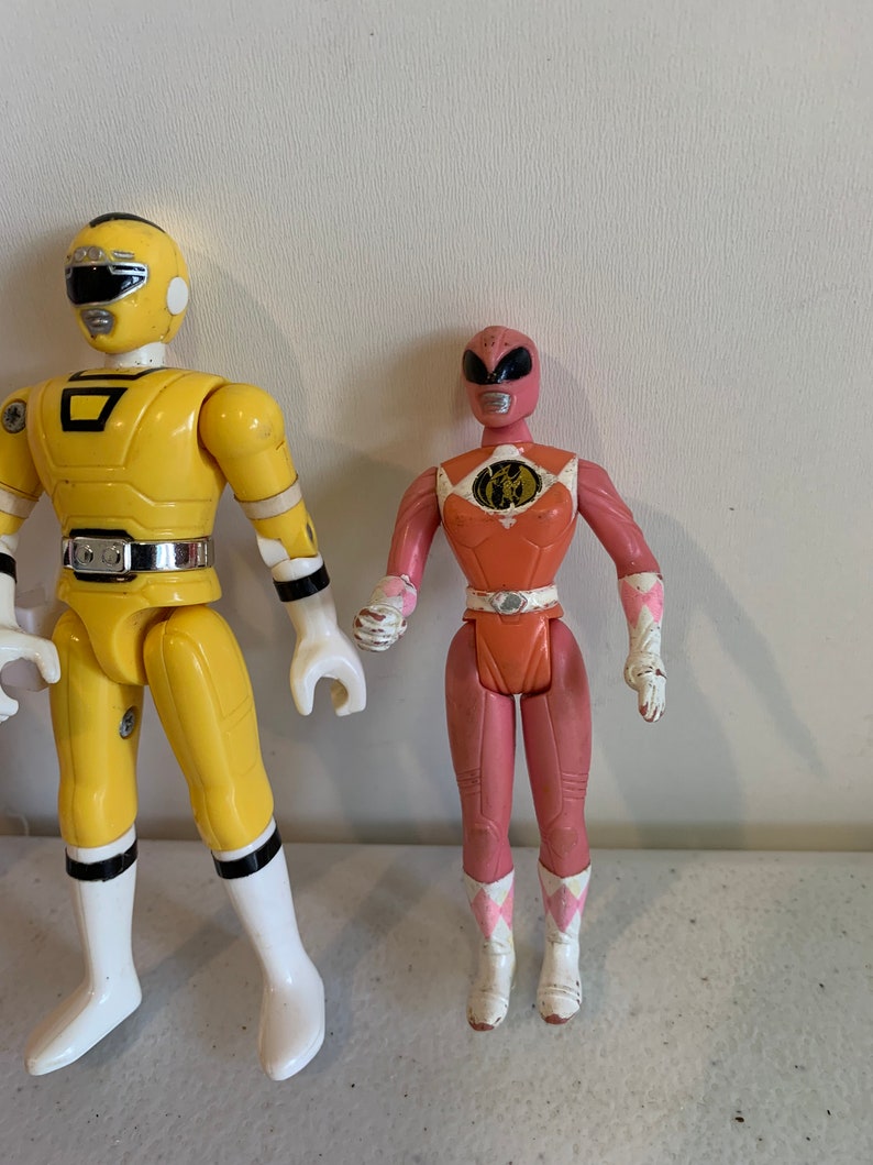 Vintage Power Rangers Toy Figures Mighty Morphin Power Etsy
