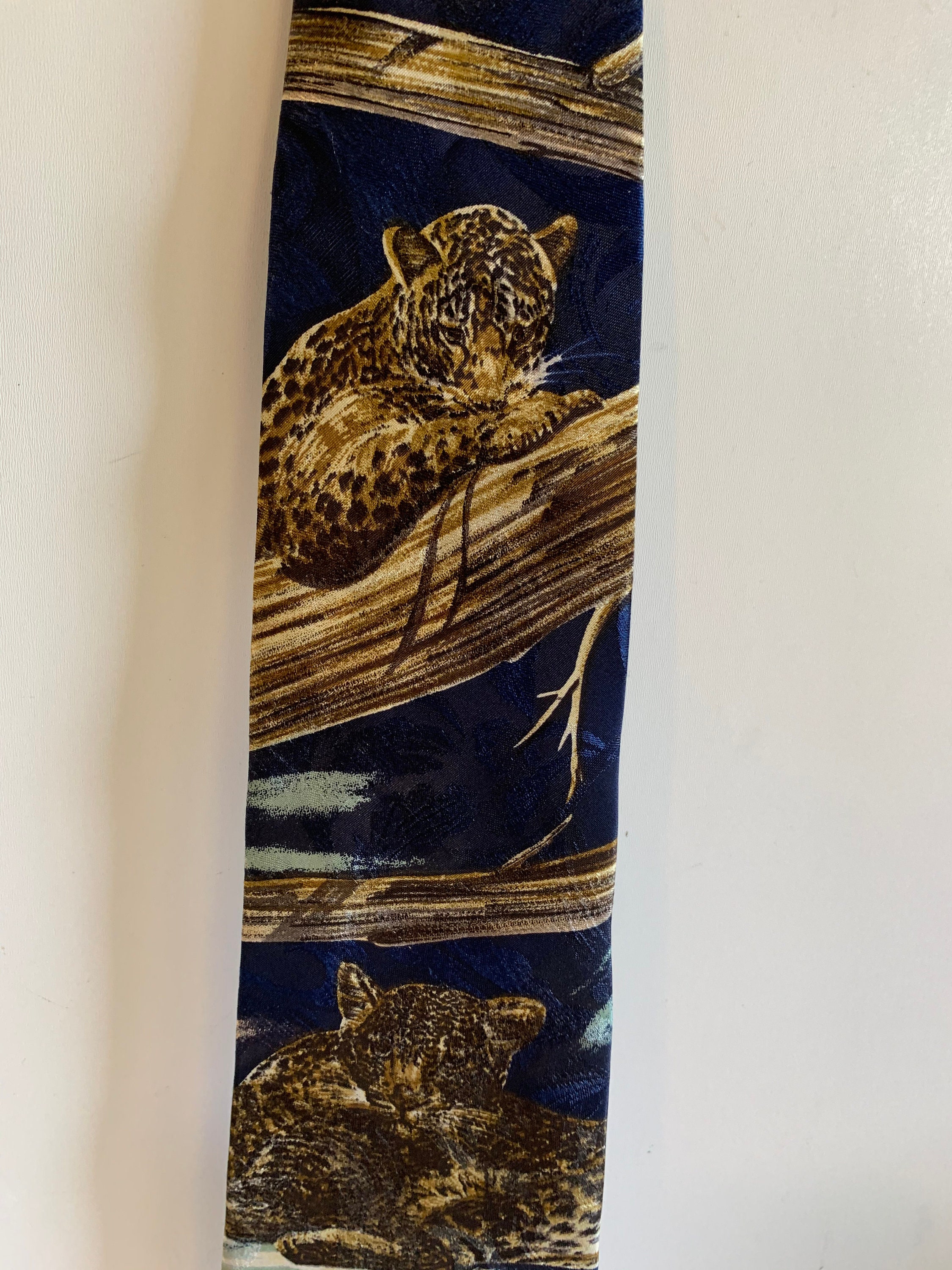 Vintage Reed St James Leopard Necktie - Men's Cheetah Print Tie - Etsy