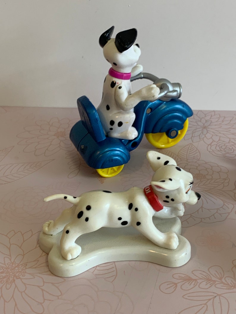 Vintage Disney Dalmation puppies Toy Figures, 101 Dalmation toys, Dalmation dog toy Figures image 5