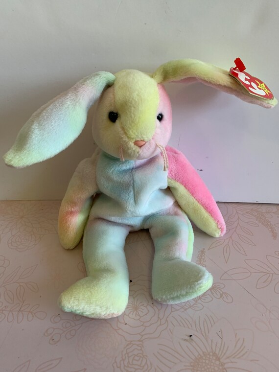 Vintage TY Beanie Baby TY Beanie Baby Hippie Ty Rabbit Ty Beanie Baby TY Beanie Baby Bunny 90s Beanie Babies Doll Etsy Canada