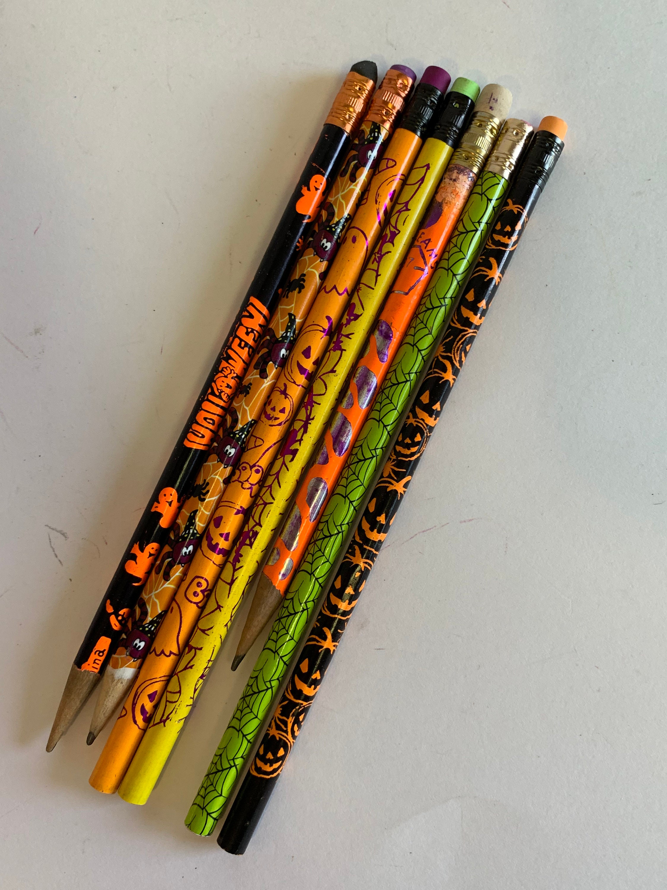 Vintage Halloween Pencils Vintage 90s Pencils Vintage Etsy