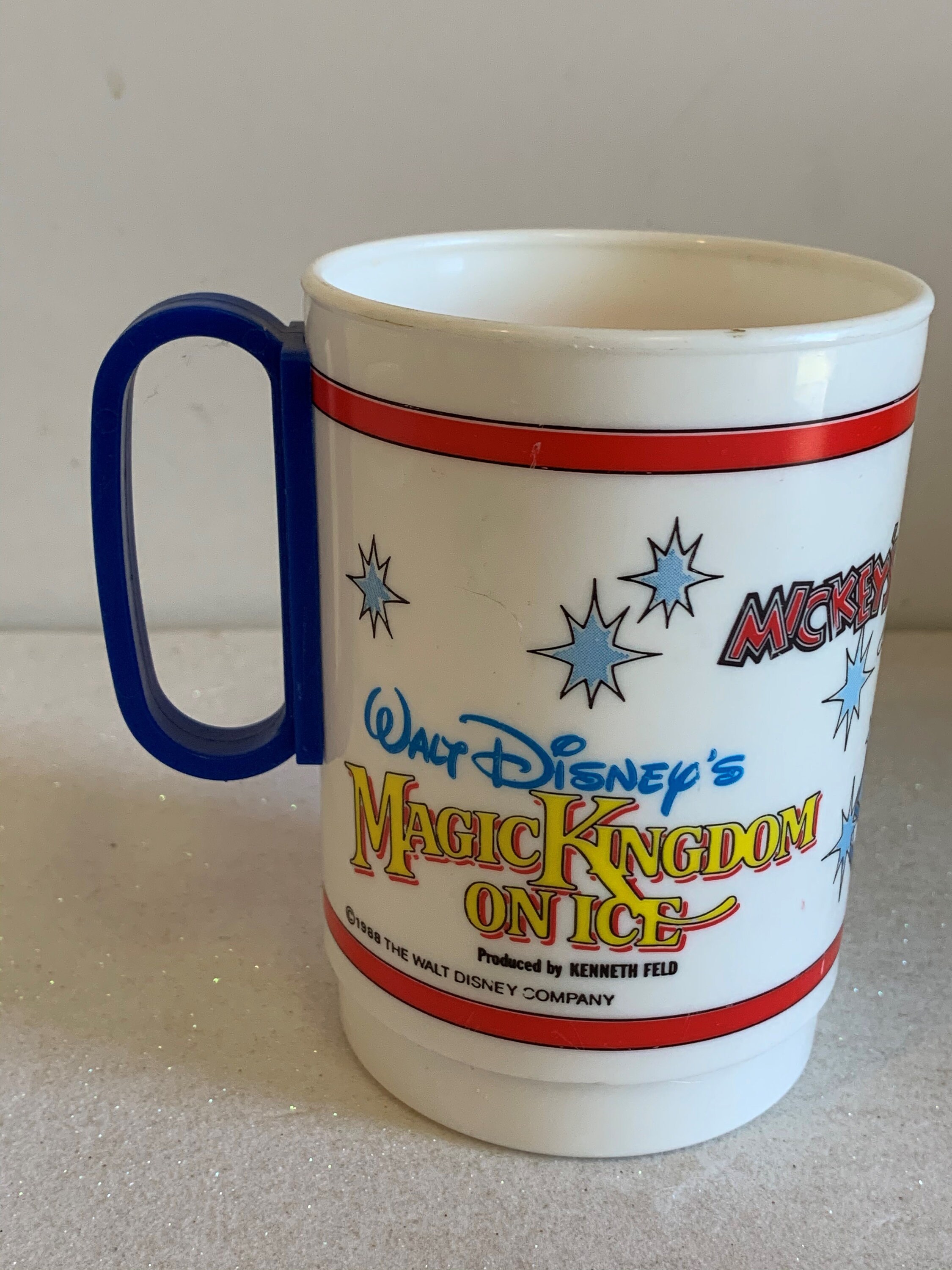 2 Walt Disney’s World on Ice 3D Mickey Souvenir Mugs Cups