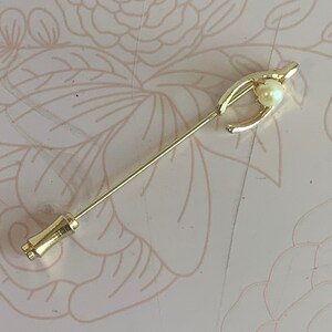 Vintage Stick Pin, Gold tone Stick Pin,  stick Pin, Vintage Pin, Vintage Neck tie pin, Scarf Stick pin