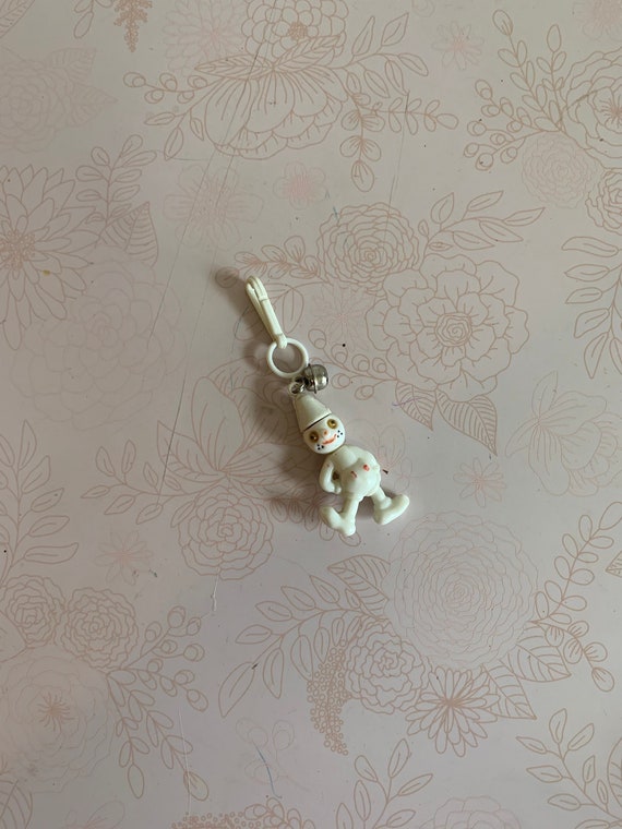Vintage 80s Plastic Bell Charm: Fashion Jewelry