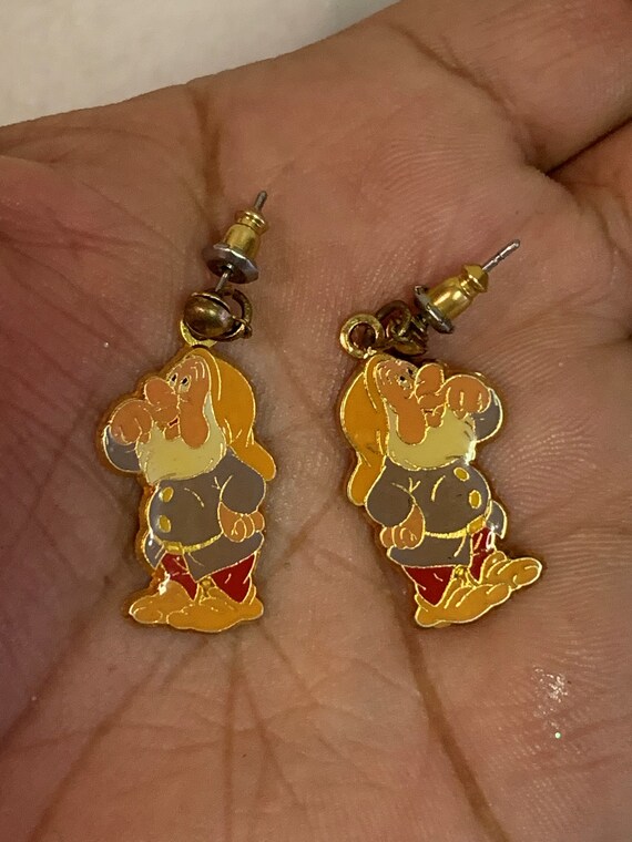 Vintage Disney Earrings, Disney Snow White Earrings, … Gem