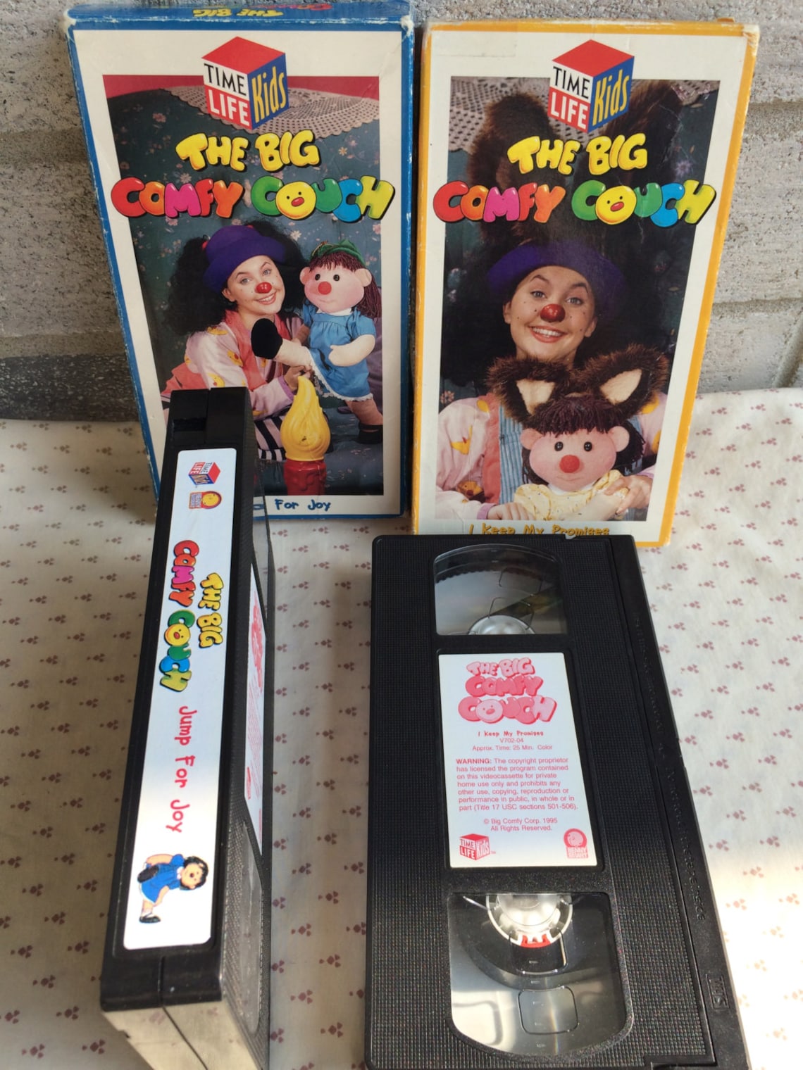 Set of two The Big Comfy Couch VHS Jump for Joy I Keep My Etsy