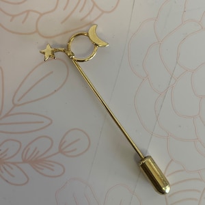 Vintage Stick Pin, Gold tone Stick Pin,  stick Pin, Vintage Pin, Vintage Neck tie pin, Scarf Stick pin