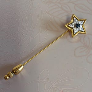 Vintage Avon Stick Pin, Vintage Stick Pin, Gold tone Stick Pin,  stick Pin, Vintage Pin, Neck tie pin, Scarf Stick pin, Avon star stick pin
