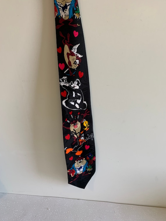 Vintage Looney Toons Mania Mens Tie, Looney Toons 