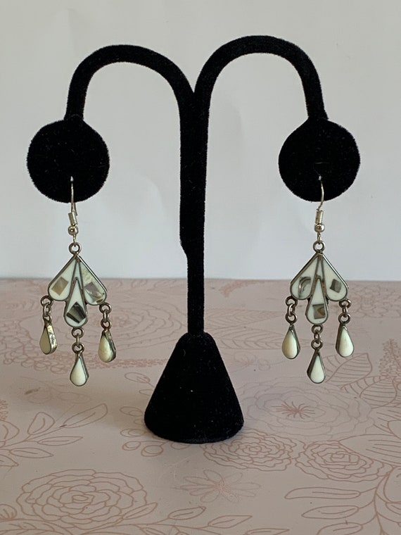 Vintage Silver Earrings, Dangle Silver earrings, S