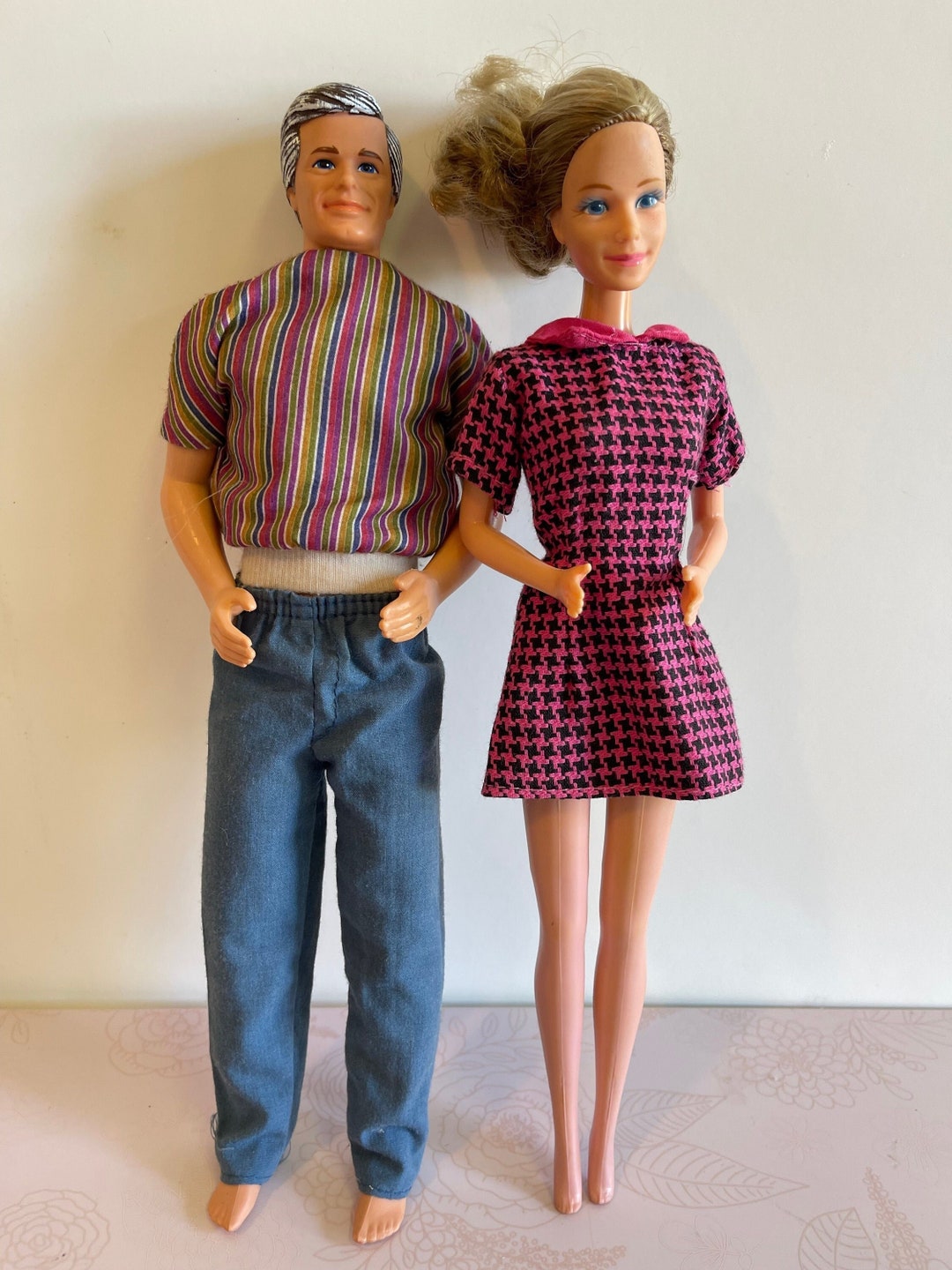 Vintage Barbie Heart Family Dolls, Vintage Barbie Heart Family Grandparents, Mattel Heart Family