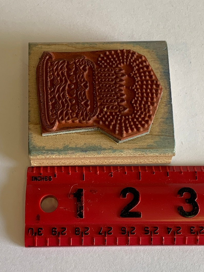 Birthday Cake Stamp Cake Stamp Rubber Stamp Birthday Stamp Etsy