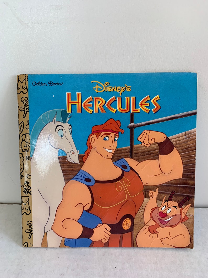 RARE Disney's Hercules Golden Book Walt Disney's Etsy