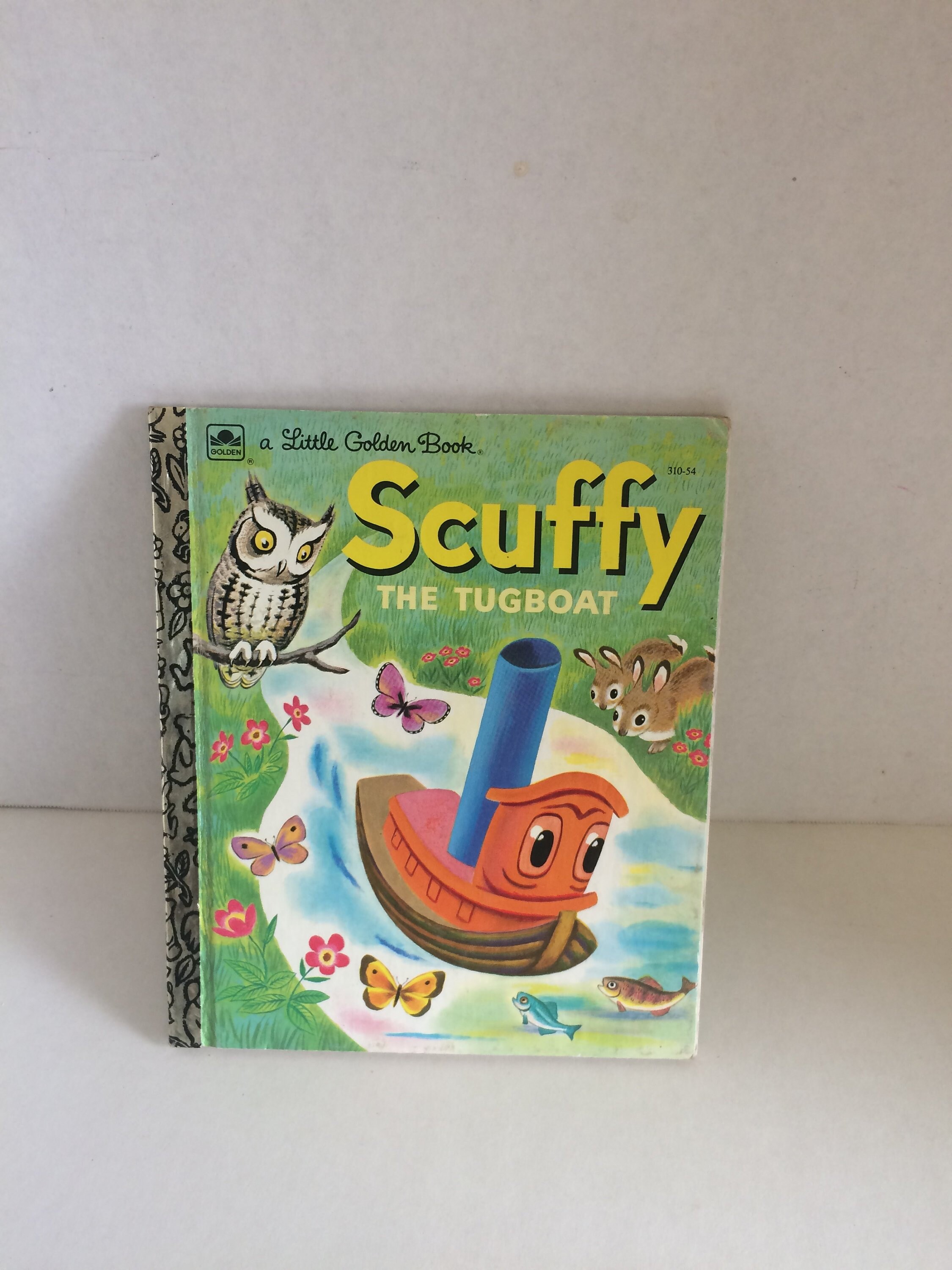 scuffy the tugboat bath toy