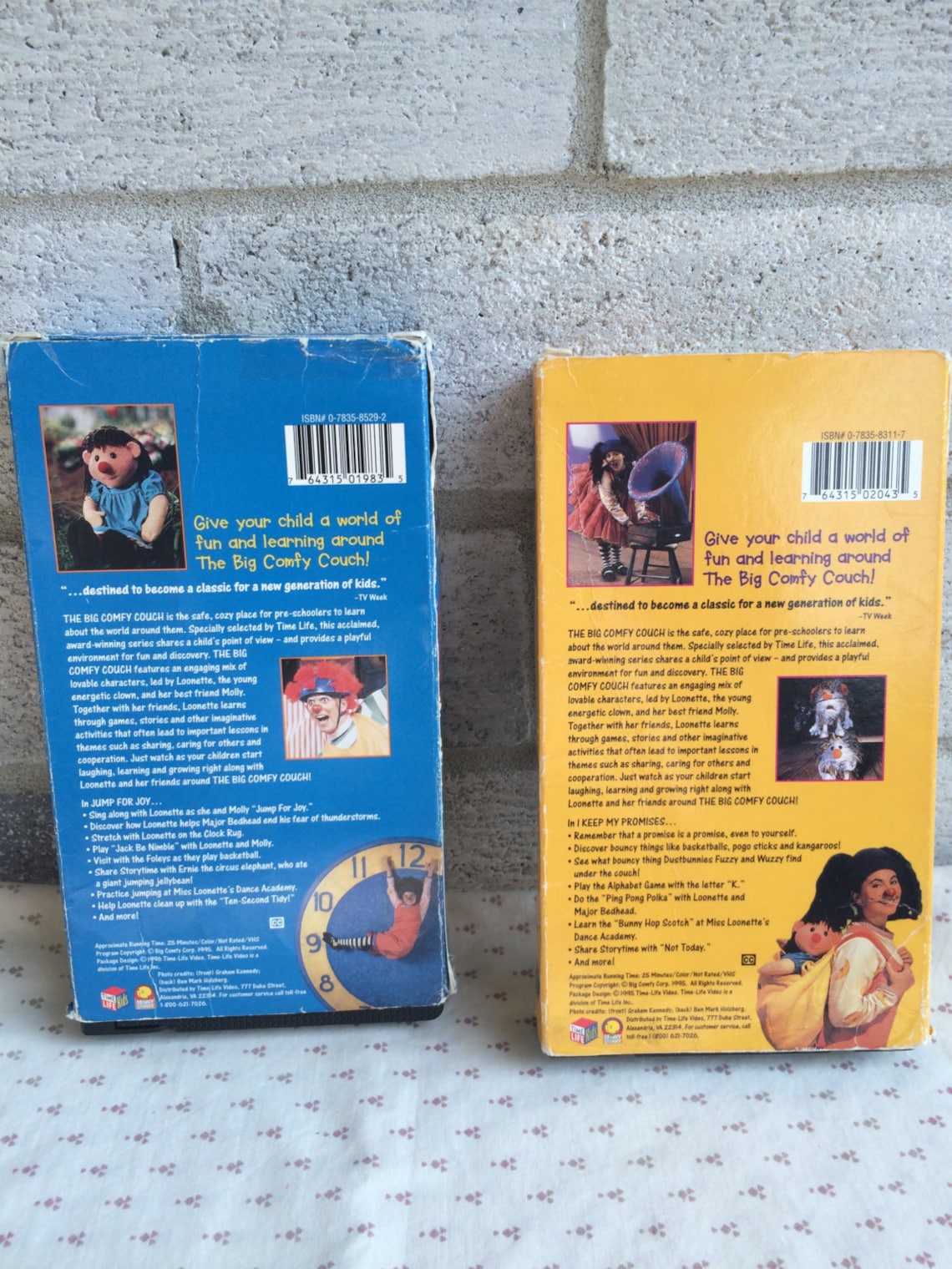Set of two The Big Comfy Couch VHS Jump for Joy I Keep My Etsy